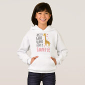 Juste une fille qui aime Giraffes Cadeau Sweat - s (Devant entier)
