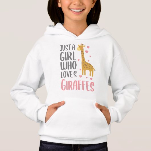 Juste une fille qui aime Giraffes Cadeau Sweat - s (Devant)