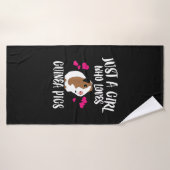 Juste Une Fille Qui Aime Guinée Cochons Guinée Cad (Serviette de bain)