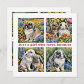 Juste une fille qui aime la carte des lapins (Devant / Derrière)