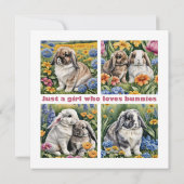 Juste une fille qui aime la carte des lapins (Dos)