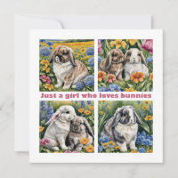 Juste une fille qui aime la carte des lapins
