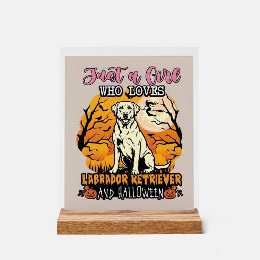 Juste une fille qui aime Labrador Retriever Hallow (Recto)