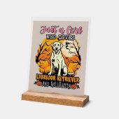 Juste une fille qui aime Labrador Retriever Hallow (Angle)