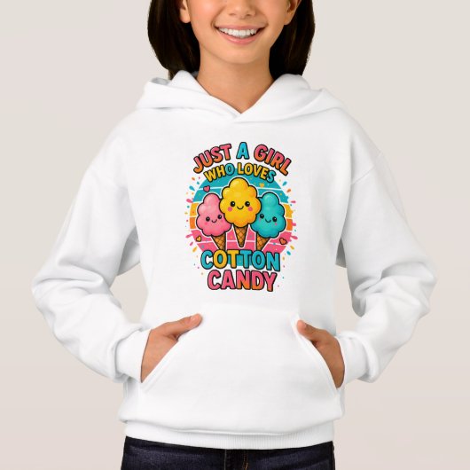 Juste une fille qui aime le bonbon de coton - joli (Devant)
