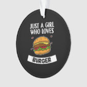 Juste Une Fille Qui Aime Le Burger Au Fromage Cute (devant)