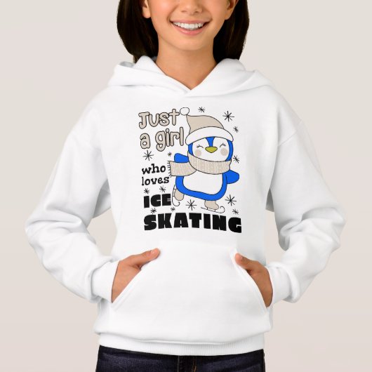 Juste une fille qui aime le patinage sur glace ble (Devant)