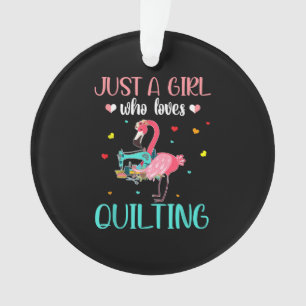 Juste Une Fille Qui Aime Le Quilting Et Le Flamant