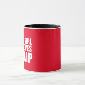 JUSTE UNE FILLE QUI AIME LE TRUMP CAFÉ MUG (Centre)