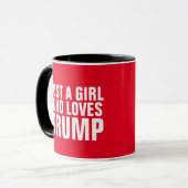 JUSTE UNE FILLE QUI AIME LE TRUMP CAFÉ MUG (Devant gauche)