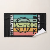 Juste une fille qui aime le volleyball (Serviette à main)