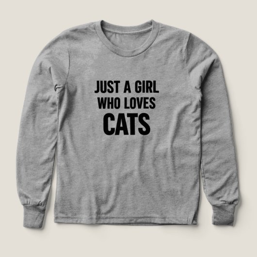 Juste une fille qui aime les chats – Amour de chat (Motif recto)