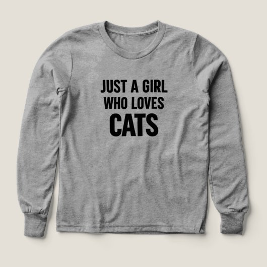 Juste une fille qui aime les chats – Amour de chat (Motif recto)