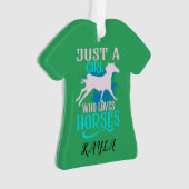 "JUSTE UNE FILLE QUI AIME LES CHEVAUX" A PERSONNAL (devant)