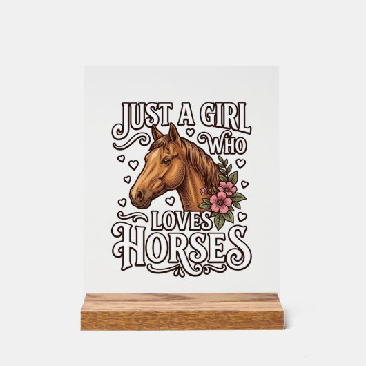 Juste Une Fille Qui Aime Les Chevaux Design De Che (Recto)