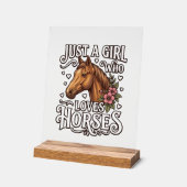 Juste Une Fille Qui Aime Les Chevaux Design De Che (Angle)