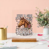 Juste Une Fille Qui Aime Les Chevaux Design De Che (Mariage)