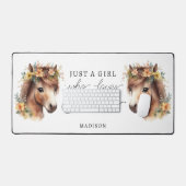 Juste Une Fille Qui Aime Les Chevaux Mignonne Pony (Clavier et souris)