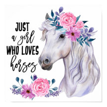Juste une fille qui aime les chevaux, Poster Paper