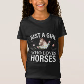 Juste Une Fille Qui Aime Les Chevaux T-Shirt Flora (Devant)