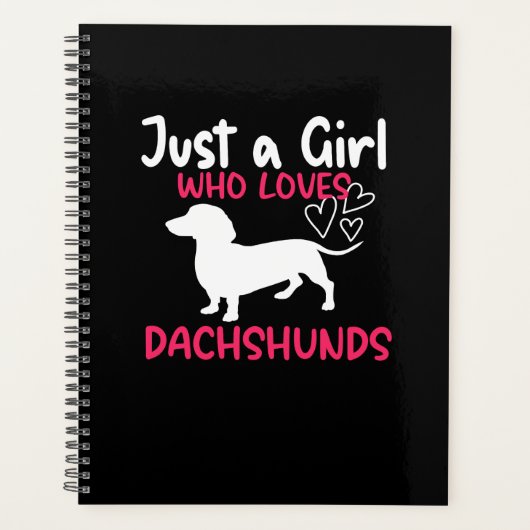 JUSTE UNE FILLE QUI AIME LES DACHSHUNDS (Devant)