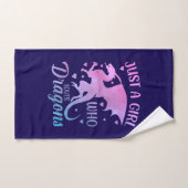 Juste une fille qui aime les dragons - Dragon fant (Serviette à main)