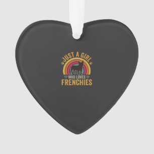 Juste une fille qui aime les Frenchies Rétro Chien