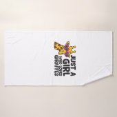 Juste une fille qui aime les girafes _3 (Serviette de bain)