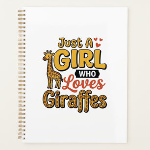 Juste Une Fille Qui Aime Les Girafes Vintage Vecto