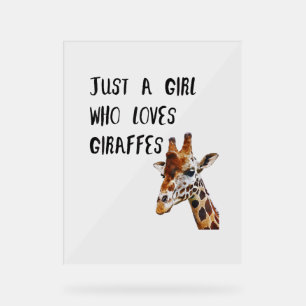Juste Une Fille Qui Aime Les Giraffes Mignonne Gir