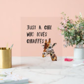 Juste Une Fille Qui Aime Les Giraffes Mignonne Gir (Mariage)