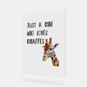 Juste Une Fille Qui Aime Les Giraffes Mignonne Gir (Angle)