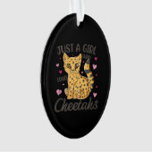 juste une fille qui aime les guépards | cadeau gué (devant)