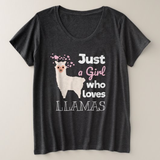 Juste une fille qui aime les lamas (Design devant)