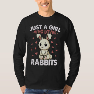 Juste une fille qui aime les lapins Tshirt Enfants