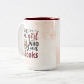 Juste une fille qui aime les livres de café Mug (Devant gauche)