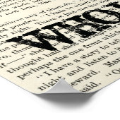 Juste une fille qui aime les livres Poster en bois (Coin)