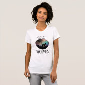 Juste une fille qui aime les loups T-shirt (Devant entier)