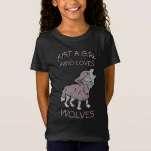 Juste une fille qui aime les loups T-shirt