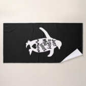 Juste une fille qui aime les pingouins (Serviette de bain)