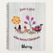 Juste Une Fille Qui Aime Les Poulets Pays Art Folk (Devant)