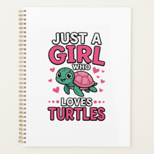 Juste une fille qui aime les tortues Vecteur de to
