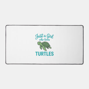 Juste une fille qui aime les tortues Vintage Gravu