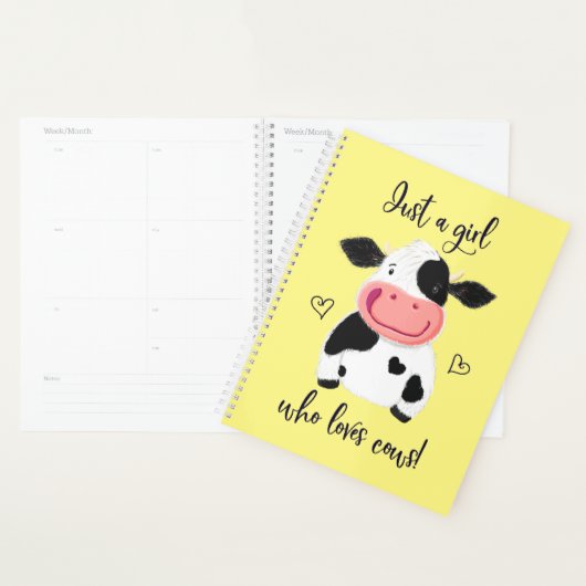 Juste Une Fille Qui Aime Les Vaches ! Coeurs Et Ho (Devant avec enveloppe)