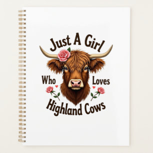 Juste une fille qui aime les vaches des Highlands