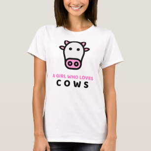 Juste une fille qui aime les vaches T-shirt