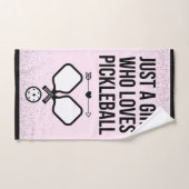 Juste Une Fille Qui Aime Pickleball Sporty Cool mi (Serviette à main)