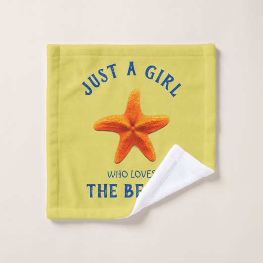 Juste une fille qui aime The Beach (Gant de toilette)