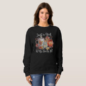 Juste une fille qui aime tomber sweatshirt (Devant entier)