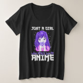 Juste une fille qui aime vraiment l'Anime en viole (Design devant)
